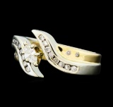 0.50 ctw Diamond Ring - 14KT Yellow and White Gold
