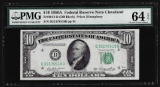 1950A $10 Federal Reserve Note Cleveland Fr. 2011-D PMG Choice Uncirculated 64EP