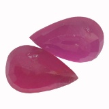 9.81 ctw Pear Mixed Ruby Parcel
