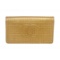 Chanel Gold Textured Leather CC Flap Bi Fold Wallet