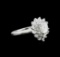 1.55 ctw Diamond Ring - 14KT White Gold