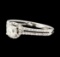 0.80 ctw Diamond Ring - 14KT White Gold