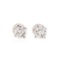 1.07 ctw Diamond Stud Earrings - 14KT White Gold