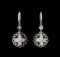 0.60 ctw Diamond Earrings - 14KT White Gold