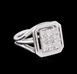 0.77 ctw Diamond Ring - 14KT White Gold