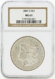 1884-O MS63 NGC Morgan Silver Dollar