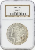 1882-S MS63 NGC Morgan Silver Dollar