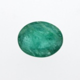 5.55 ct. One Oval Cut Natural Emerald