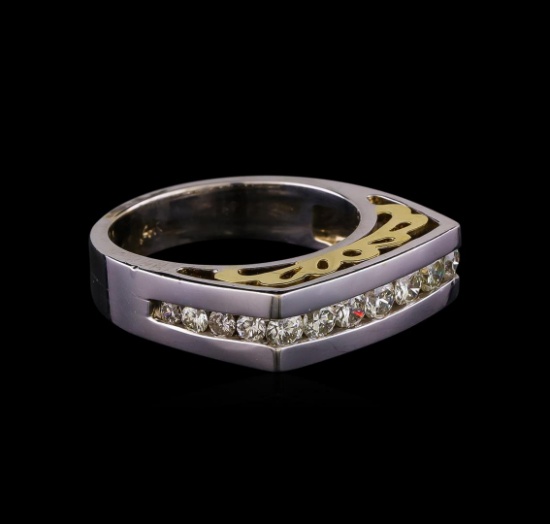 1.08 ctw Diamond Ring - 14KT Two Tone Gold