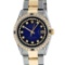 Rolex Two-Tone Diamond and Sapphire DateJust Men's Watch