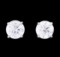 0.94 ctw Diamond Stud Earrings - 14KT White Gold