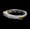 0.35 ctw Diamond Ring - 14KT White and Yellow Gold