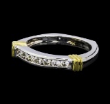 0.35 ctw Diamond Ring - 14KT White and Yellow Gold