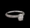 18KT White Gold EGL USA Certified 1.92 ctw Diamond Ring