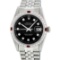 Rolex Stainless Steel 1.00 ctw Diamond and Ruby DateJust Men's Watch