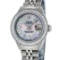 Rolex Stainless Steel Diamond DateJust Ladies Watch