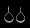 1.86 ctw Diamond Earrings - 14KT White Gold