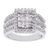 1.44 ctw Diamond Ring - 14KT White Gold