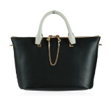 Chloe Baylee Black and Gray Shoulder/Tote Bag