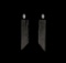 Dangle Crystal Teardrop Earrings - Black Rhodium Plated