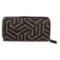 Gucci Brown Monogram Coated Canvas Long Zippy Wallet