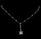 2.00 ctw Diamond Pendant with Chain - 14KT White Gold