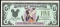 1990 $5 Disney Dollars Note