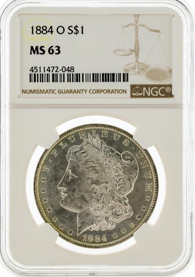 1884-O NGC MS63 Morgan Silver Dollar