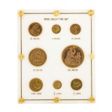 Type Set of (8) Peru Gold Coins
