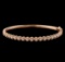 0.75 ctw Diamond Bracelet - 14KT Rose Gold