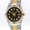 Rolex Two Tone Diamond and Sapphire DateJust Men's Watch