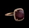 9.70 ctw Ruby and Diamond Ring - 14KT Rose Gold