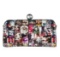 Multi Colored Greta Fashionista Patent Small Clutch