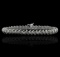 14KT White Gold 3.37 ctw Diamond Tennis  Bracelet