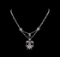 2.60 ctw Diamond Necklace - 18KT White Gold