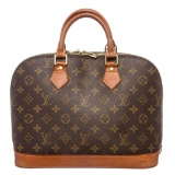 Louis Vuitton Monogram Canvas Leather Alma PM Handbag