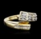 14KT Two-Tone Gold 0.25 ctw Diamond Ring
