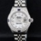 Rolex Stainless Steel MOP Diamond and Sapphire DateJust Ladies Watch