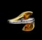 Crayola 2.20 ctw Citrine and White Sapphire Ring - .925 Silver