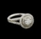 1.18 ctw Diamond Ring - 14KT White Gold