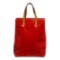 Louis Vuitton Red Vernis Leather Reade MM Bag