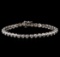 14KT White Gold 2.45 ctw Diamond Tennis Bracelet