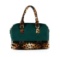 Green and Leopard Handbag