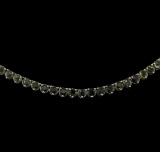 41.25 ctw Sapphire Necklace - 14KT Yellow Gold