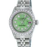 Rolex Stainless Steel Diamond DateJust Ladies Watch