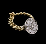0.40 ctw Diamond Ring - 14KT Two-Tone Gold