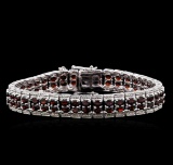 Crayola 16.72 ctw Garnet Bracelet - .925 Silver