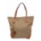 Gucci Beige Brown Monogram Leather Shoulder Bag