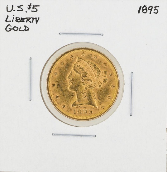 1895 $5 Liberty Head Half Eagle Gold Coin
