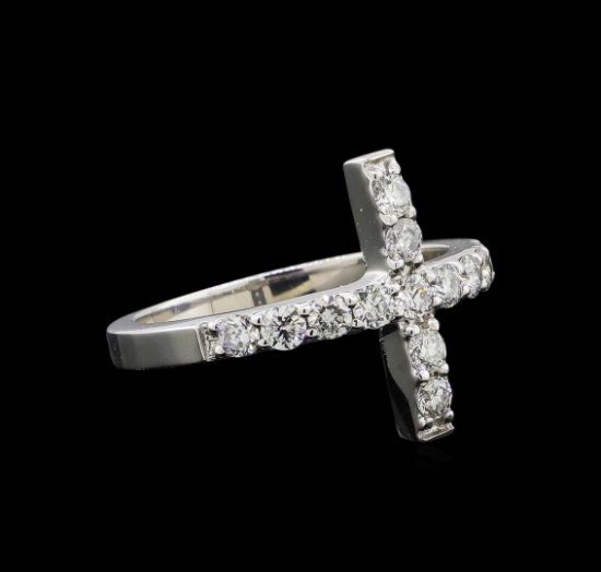 14KT White Gold 0.80 ctw Diamond Ring